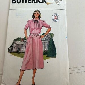 4/$50 Butterick 3100 woman vintage 1985 dress size 10 💚